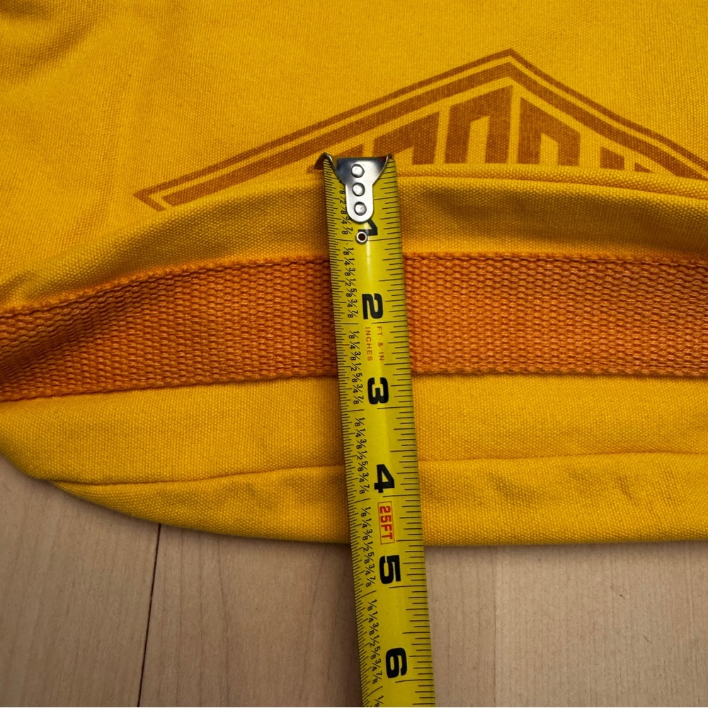 ESPRIT Yellow Logo Canvas Hobo Bag NWT - Picture 5 of 8